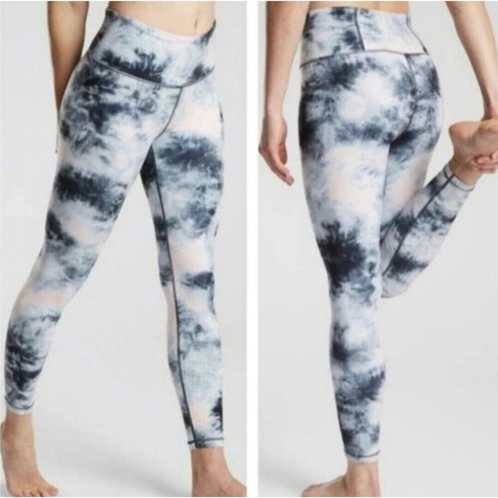 Athleta Elation Ice Dye Tight Leggings Workout Lounge Exercise Size XS